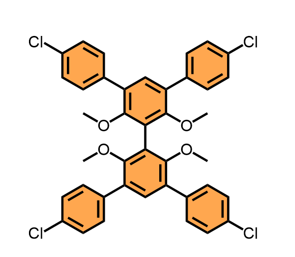 3,3',5,5'-tetra(4-chlorophenyl)-2,2',6,6'-tetramethoxy-1,1'-biphenyl