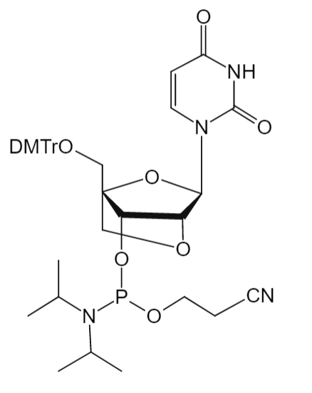 5'-O-DMTr-2'-O-4'-C-Locked-rU-3'-CE-Phosphoramidite
