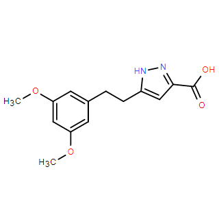 5-(3,5-二甲氧基苯乙基)-1H-吡唑-3-羧酸