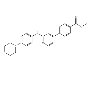 4-[2-（4-(4-吗啉苯基）氨基-4-嘧啶基）]苯甲酸甲酯 945749-75-7