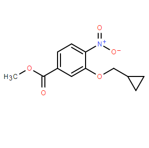 3-（环丙基甲氧基）-4-硝基苯甲酸甲酯