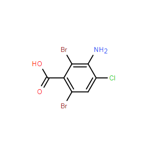 3-氨基-2,6-二溴-4-氯苯甲酸