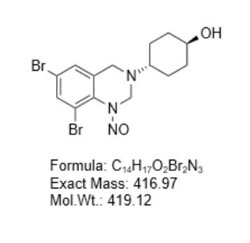 （1r，4r）-4-（6,8-二溴-1-亚硝基-1,4-二氢喹唑啉-3（2H）-基）环己烷-1-醇