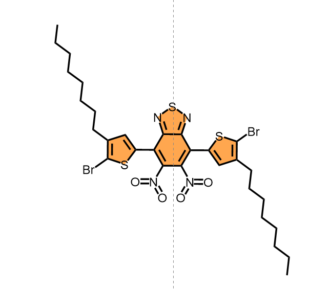 4,7-bis-(5-bromo-4-octylthiophen-2-yl)-5,6-dinitro-2,1,3-benzothiadiazole