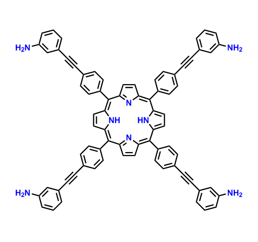 5,10,15,20-tetra[4-[(3-aminophenyl)ethynyl]phenyl]porphyrin  2166310-77-4