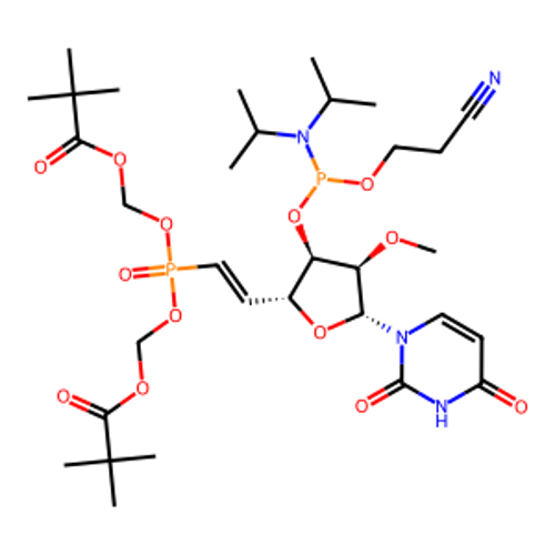 5'-POM-(E)-vinyl phosphonate-2'-O-Me-U-3'-CE-Phosphoramidite