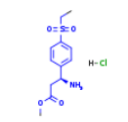 2663787-45-7：(3S)-3-amino-3-(4-(ethylsulfonyl)phenyl)propanoic acid methyl ester hydrochloride