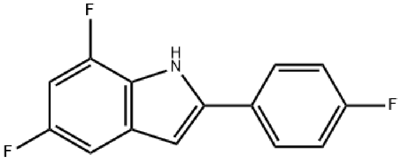 5,7-二氟-2-(4-氟苯基)-1H-吲哚/901188-04-3