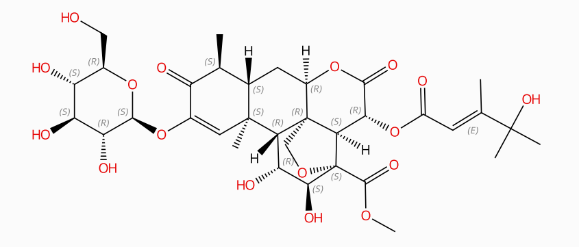 Yadanzioside C，95258-16-5，天然产物，中药对照品。