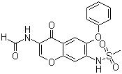 CAS 登录号：123663-49-0, 艾拉莫德, N-[3-(甲酰胺基)-4-氧-6-苯氧基-4H-1-苯并吡喃-7-基]甲烷磺酰胺
