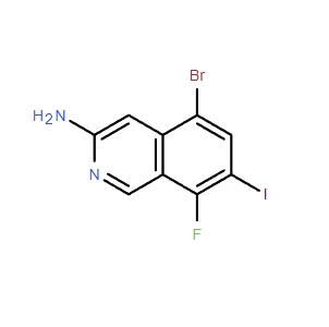 3-Isoquinolinamine, 5-bromo-8-fluoro-7-iodo-