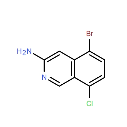 5-bromo-8-chloroisoquinolin-3-amine