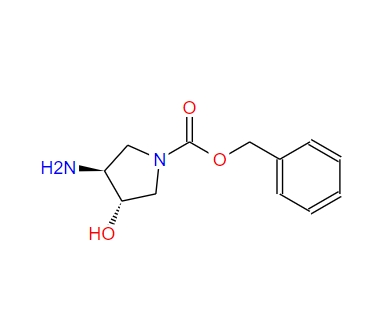 1-Pyrrolidinecarboxylic acid, 3-amino-4-hydroxy-, phenylmethyl ester, (3S,4S)-