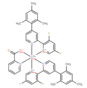 二[2-(4,6-二氟苯基)-4-(2,4,6-三甲基苯基)吡啶-C2,N]吡啶甲酰合铱(III)