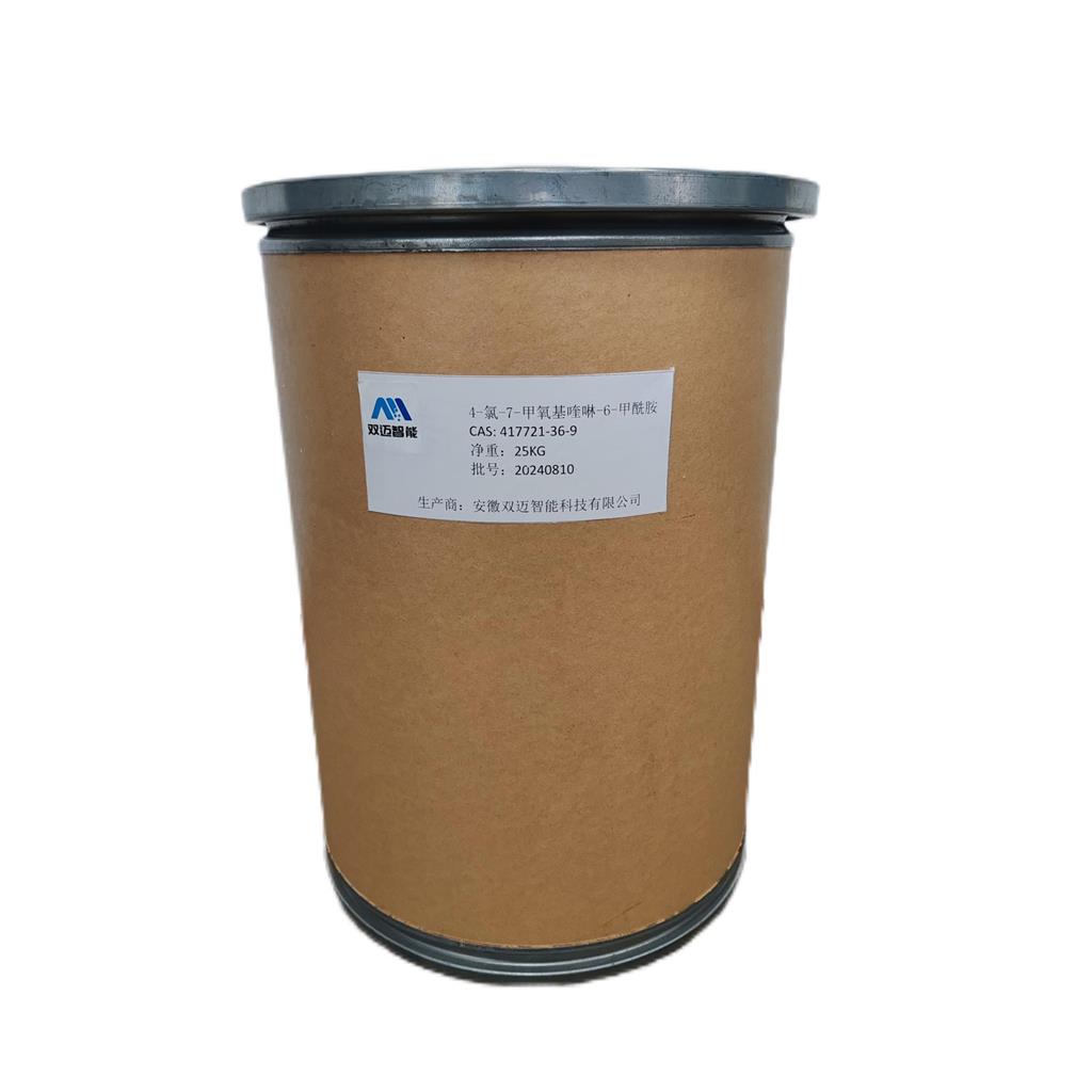 4-氯-7-甲氧基喹啉-6-甲酰胺 417721-36-9