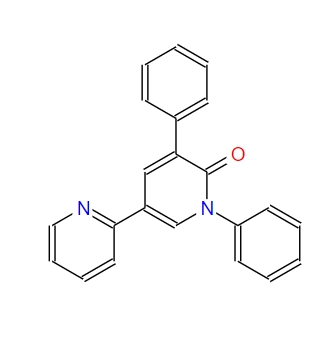 3-(苯基)-5-(2-吡啶基)-1-苯基-1，2-二氢吡啶-2-酮