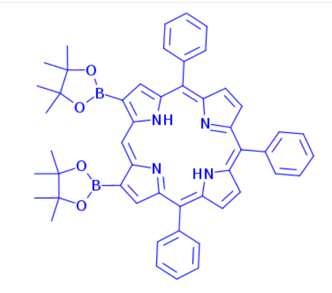 5,10,15-triphenyl-2,18-bis(4,4,5,5-tetramethyl-1,3,2-dioxaborolan-2-yl)porphyrin