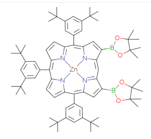 5,10,15-tris(3,5-di-tert-butylphenyl)-2,18-bis(4,4,5,5-tetramethyl-1,3,2-dioxaborolan-2-yl)porphyrin Zinc