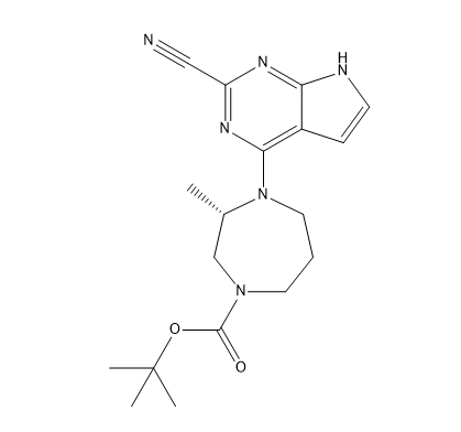 （S）-4-（2-氰基-7H-吡咯并[2,3-d]嘧啶-4-基）-3-甲基-1,4-二氮杂-1-羧酸叔丁酯