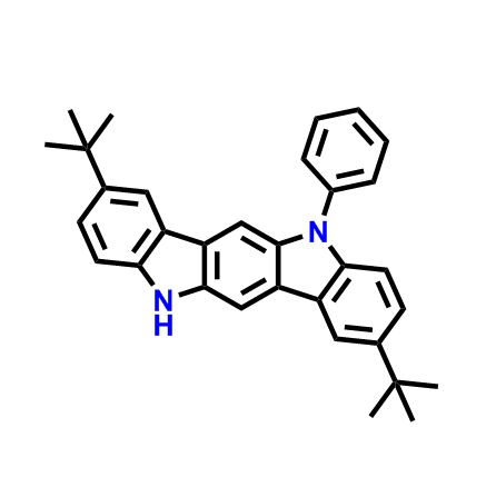 2,8-二叔丁基-5-苯基-5,11-二氢吲哚并[3,2-b]咔唑