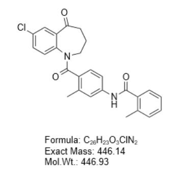 N-[4-(7-氯-2,3,4,5-四氢-5-氧代-1-苯并氮杂卓-1-甲酰基)-3-甲基苯基]-2-甲基苯甲酰胺