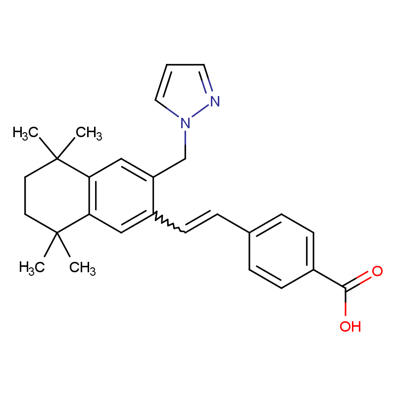 4-[(1E)-2-[5,6,7,8-四氢-5,5,8,8-四甲基-3-(1H-吡唑-1-基甲基)-2-萘基]乙烯基]苯甲酸