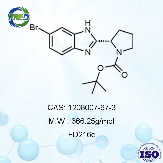 (S)-2-(6-溴-1H-苯并咪唑-2-基)吡咯烷-1-羧酸叔丁酯（1208007-67-3）
