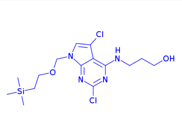 3-(((2,5-二氯-7-((2-(三甲基甲硅基)乙氧基)甲基)-7H-吡咯并[2,3-d]嘧啶-4-基)氨基)丙-1-醇