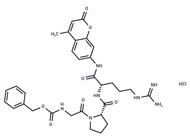 化合物 Z-Gly-Pro-Arg-AMC hydrochloride|T80092|TargetMol
