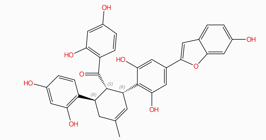 桑呋喃C，77996-04-4，Mulberrofuran C，天然产物，中药对照品。