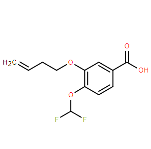 3-(3-丁烯-1-基氧基)-4-(二氟甲氧基)苯甲酸