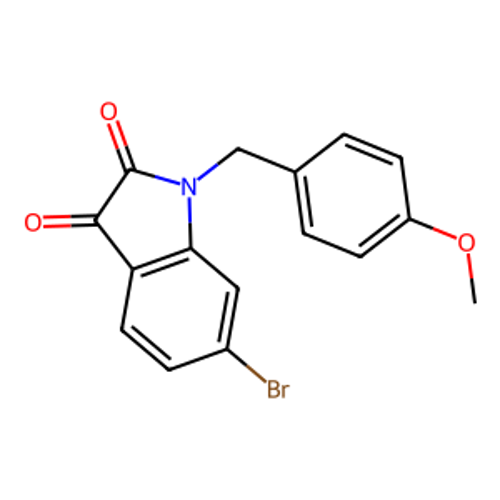 6-溴-1-[(4-甲氧基苯基)甲基]-2,3-二氢-1H-吲哚-2,3-二酮