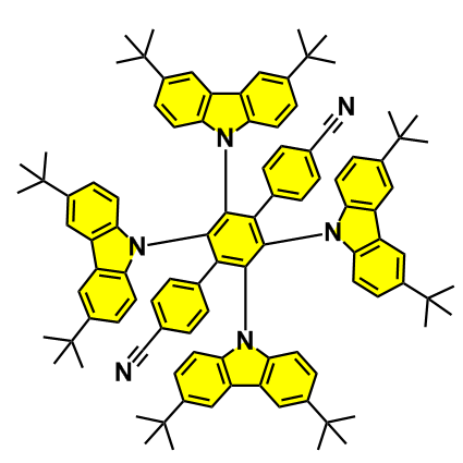 2',3',5',6'-tetra(3,6-di-tert-butyl-9H-carbazol-9-yl)-[1,1':4',1''-terphenyl]-4,4''-dicarbonitrile 2411319-94-1