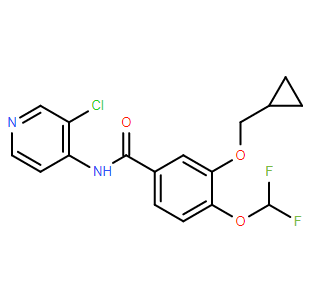 N-(3-氯吡啶-4-基)-3-(环丙基甲氧基)-4-(二氟甲氧基)苯甲酰胺