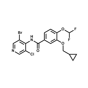 N-(3-溴-5-氯-4-吡啶基)-3-(环丙基甲氧基)-4-(二氟甲氧基)苯甲酰胺