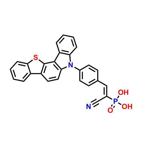 (2-(4-(5H-benzo[4,5]thieno[3,2-c]carbazol-5-yl)phenyl)-1-cyanoethenyl)phosphonic acid