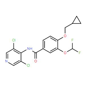 4-(环丙基甲氧基)-N-(3,5-二氯吡啶-4-基)-3-(二氟甲氧基)苯甲酰胺
