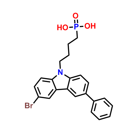(4-(3-bromo-6-phenyl-9H-carbazol-9-yl)butyl)phosphonic acid