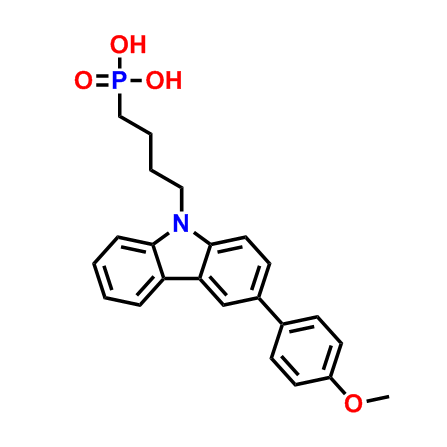 (4-(3-(4-methoxyphenyl)-9H-carbazol-9-yl)butyl)phosphonic acid