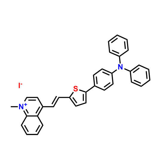 4-(2-(5-(4-(diphenylamino)phenyl)thiophen-2-yl)vinyl)-1-methylquinolin-1-ium iodide
