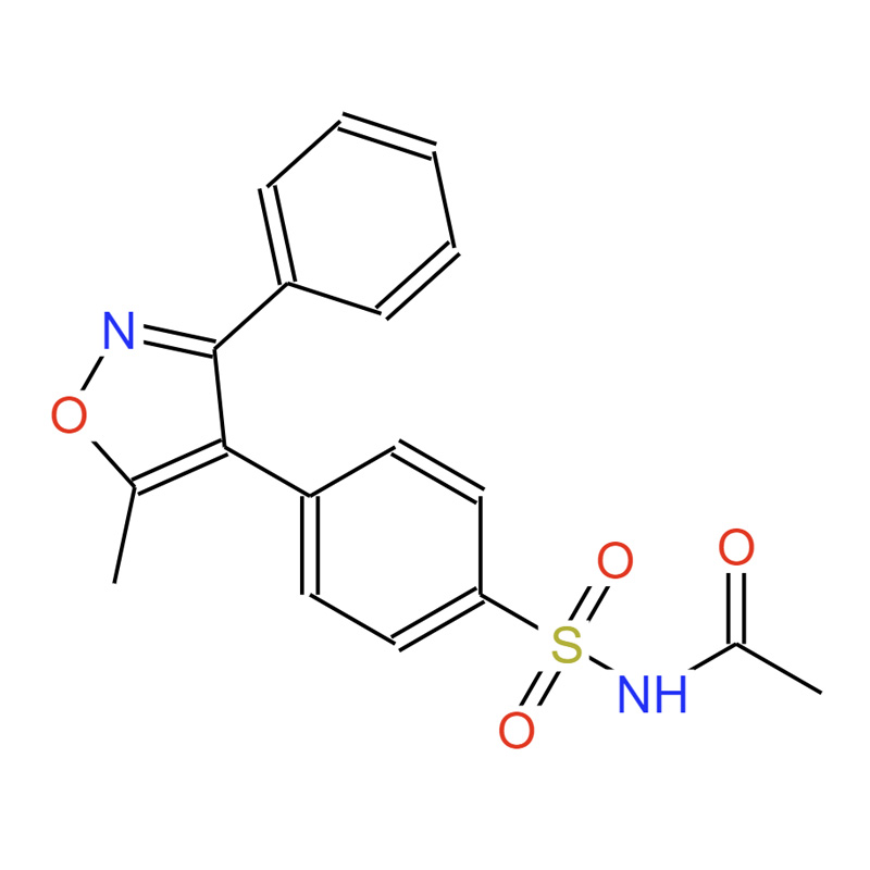 N-[[4-(5-甲基-3-苯基-4-异恶唑基)苯基]磺酰基]乙酰胺