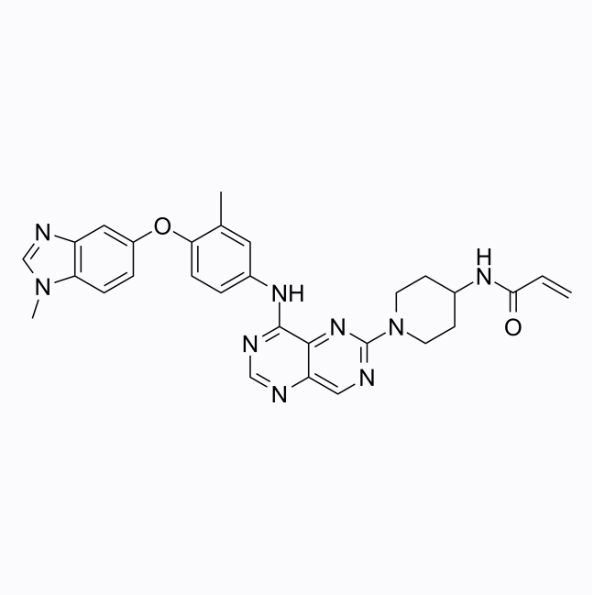 Pyrimido[5,4-d]pyrimidin-4-amine, 6-(4-amino-1-piperidinyl)-N-[3-methyl-4-[(1-methyl-1H-benzimidazol-5-yl)oxy]phenyl]-