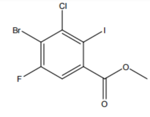 methyl-4-bromo-3-chloro-5-fuoro-2-iodobenzoate