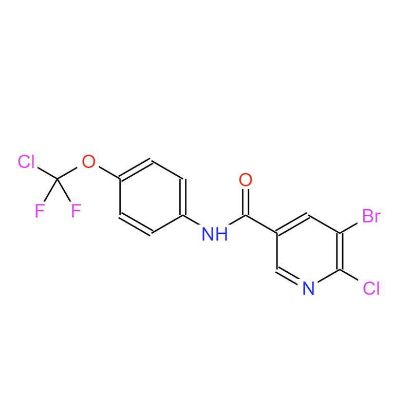 1491150-22-1，3-Pyridinecarboxamide, 5-bromo-6-chloro-N-[4-(chlorodifluoromethoxy)phenyl]