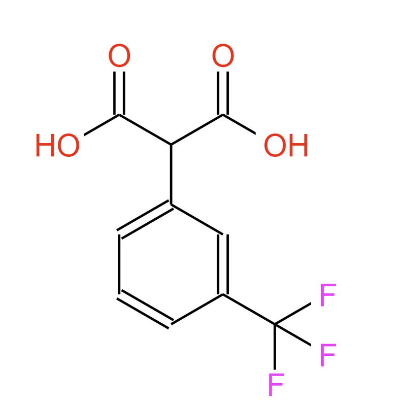 2-[3-(三氟甲基)苯基]丙二酸，144758-28-1，Propanedioic acid, 2-[3-(trifluoromethyl)phenyl]-