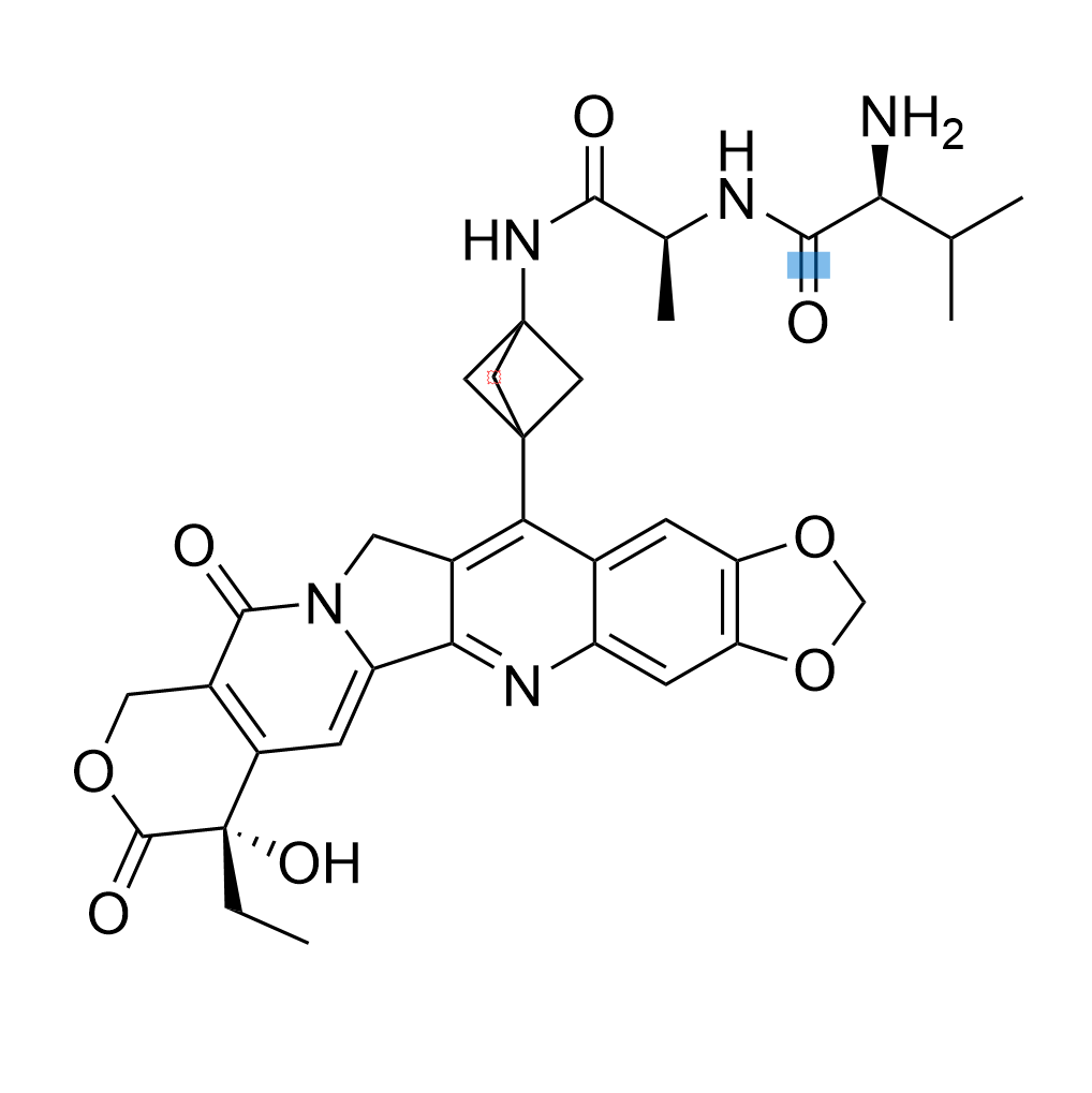 (S)-2-amino-N-((S)-1-((3-((S)-7-ethyl-7-hydroxy-8,11-dioxo-7,8,11,13-tetrahydro-10H-[1,3]dioxolo[4,5-g]pyrano[3',4':6,7]indolizino[1,2-b]quinolin-14-yl)bicyclo[