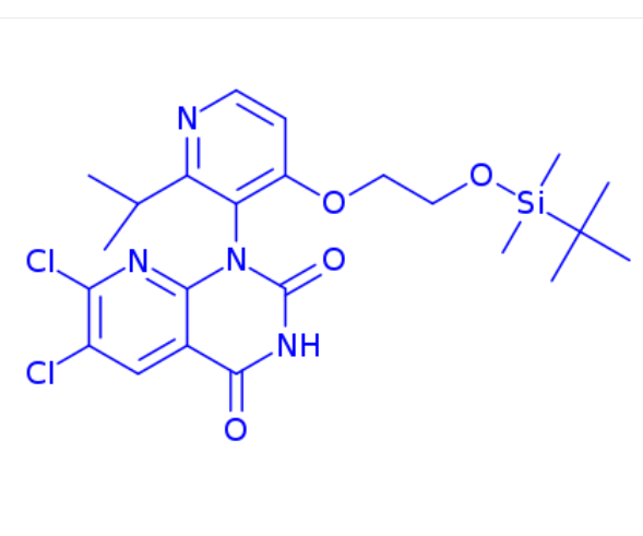 1-(4-(2-((tert-butyldimethylsilyl)oxy)ethoxy)-2-isopropylpyridin-3-yl)-6,7-dichloro-4-hydroxypyrido[2,3-d]pyrimidin-2(1H)-one