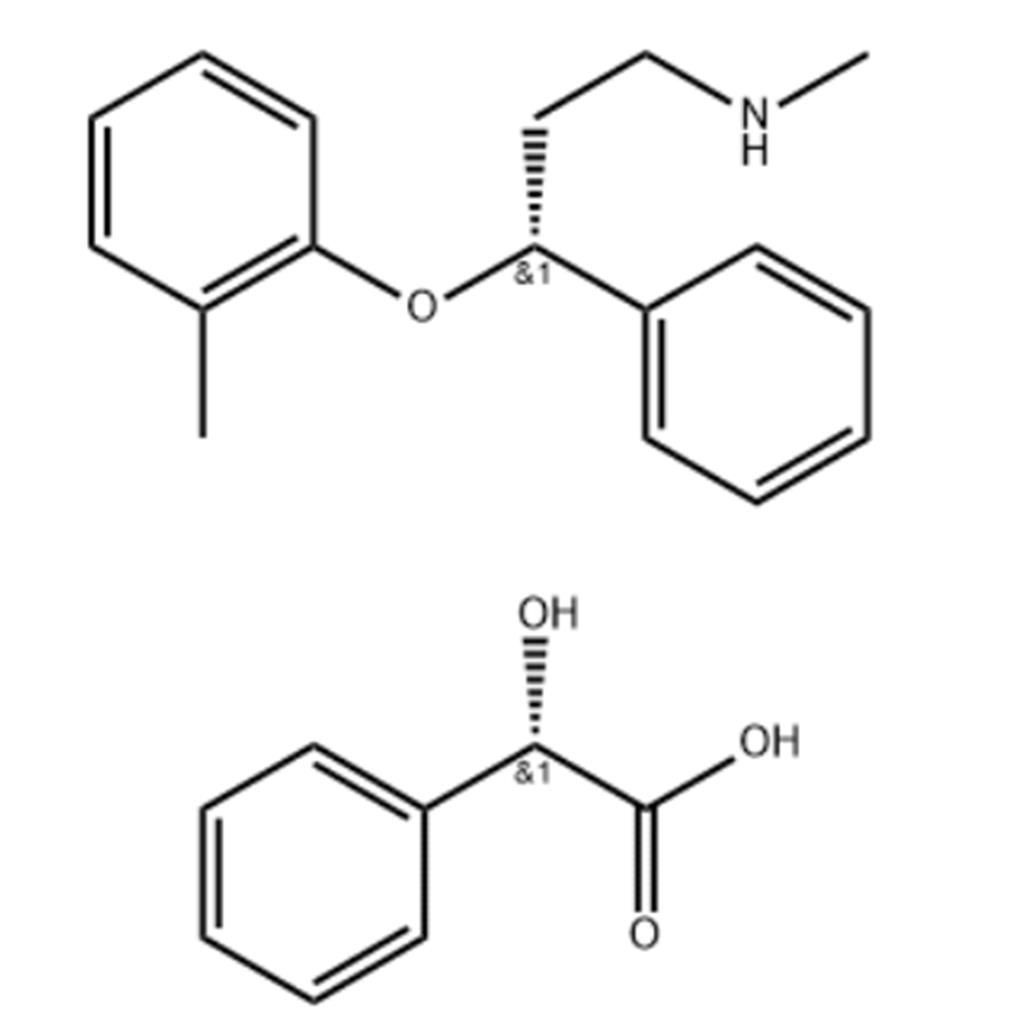 (S)-α-羟基苯乙酸化合物与(R)-N-甲基γ-（2-甲基苯氧基)苯丙胺(1:1)