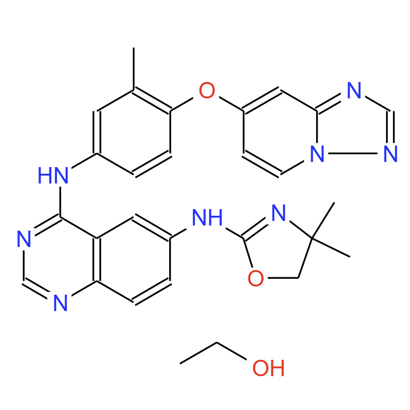 妥卡替尼半乙醇合物，1429755-56-5，Tucatinib (hemiethanolate)