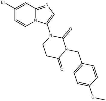 1-(7-溴咪唑并[1,2-a]吡啶-3-基)-3-(4-甲氧基苄基)二氢嘧啶-2,4(1H,3H)-二酮 2713619-95-3